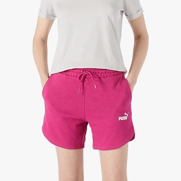 Puma NWOT Pale Yellow High Waist Sweat Leisure Sportwear Shorts Size XS - Picture 11 of 11